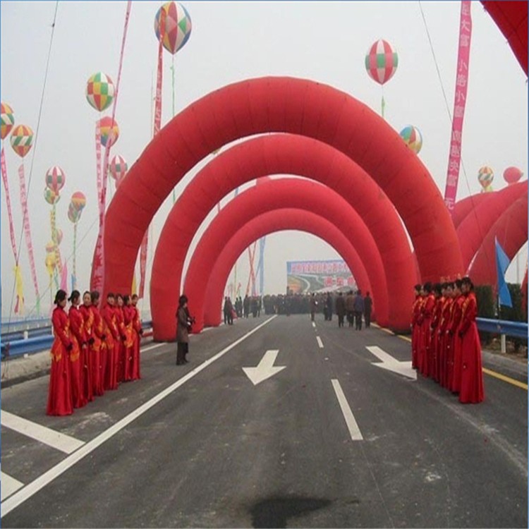 河东开业纯红拱门